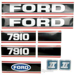 UF82280    Hood Decals 7910 (after 1986) 7 pieces